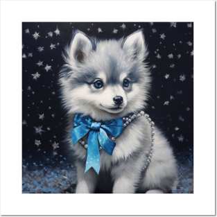 Pomsky In Winter Posters and Art